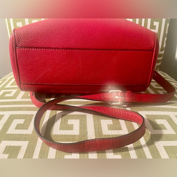 SOLD! KATE SPADE NY SHELBY GRANT PARK RED GERANIUM LEATHER CROSSBODY BAG - Picture 9 of 13
